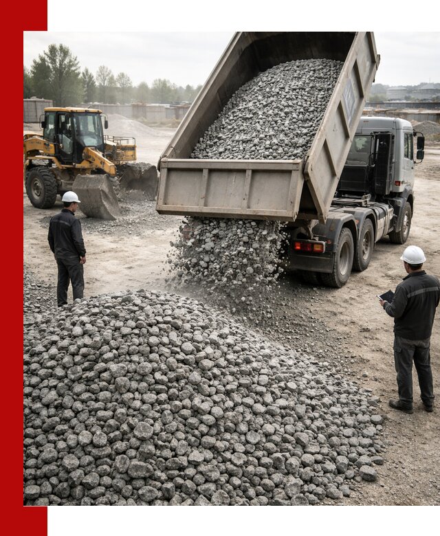 Доставка гранитного щебня фракции 20-40 в Тамбове