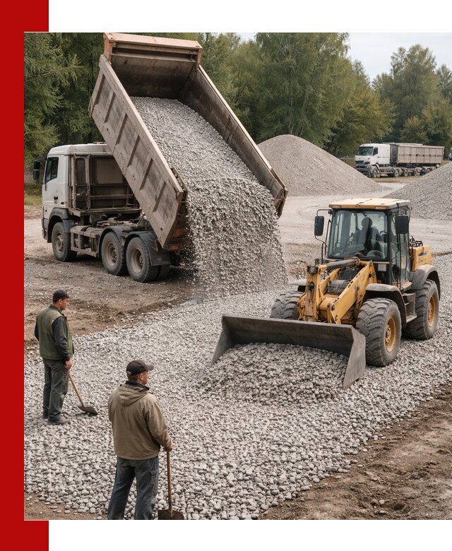 Купить гравийный щебень фракция 20-40 в Тамбове с доставкой