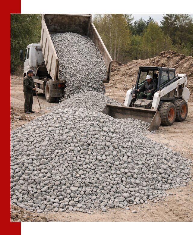 Доставка доломитового щебня в Тамбове напрямую от карьера