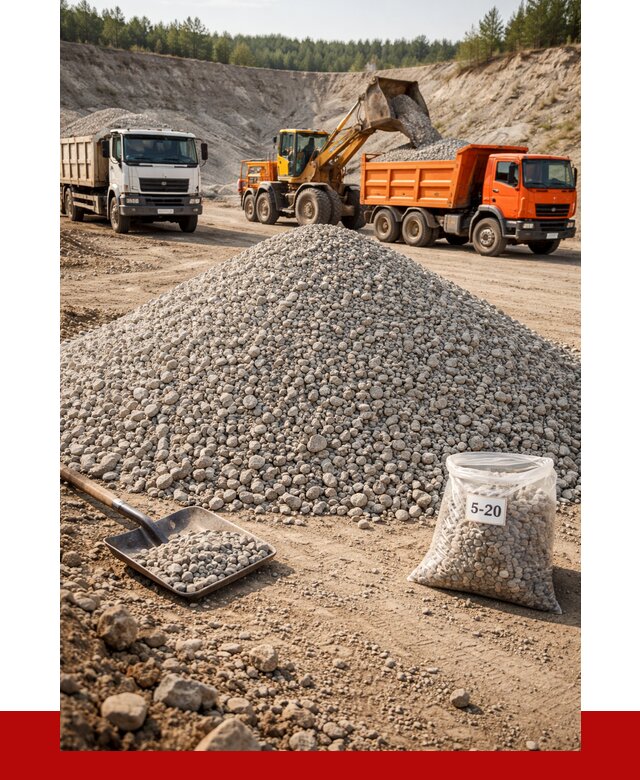 Доломитовый щебень фр. 5-20 в Тамбове от 4265 р. | ПРОНЕРУДТмб