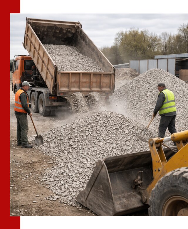 Доломитовый щебень фракции 5-20 с доставкой в Тамбове