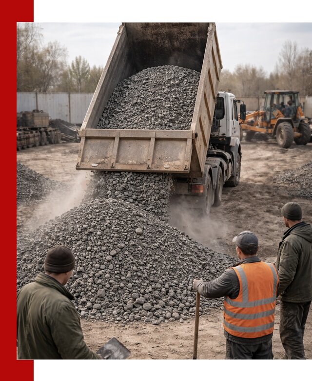 Доставка шлакового щебня в удобные сроки по выгодной цене в Тамбове