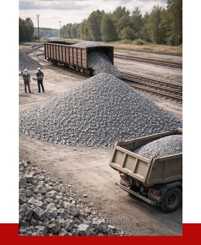 Железнодорожный щебень 20-60 в Тамбове от 1726 р. | ПРОНЕРУДТмб