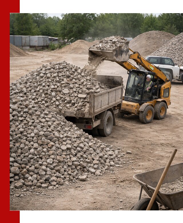 Доставка вторичного щебня в Тамбове для строительных работ