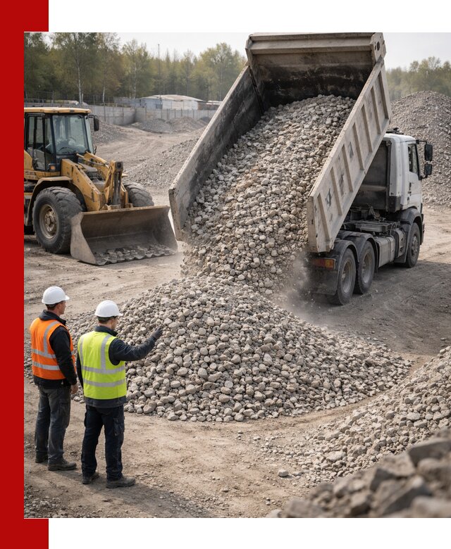 Вторичный щебень фракция 40–70 доставка в Тамбове