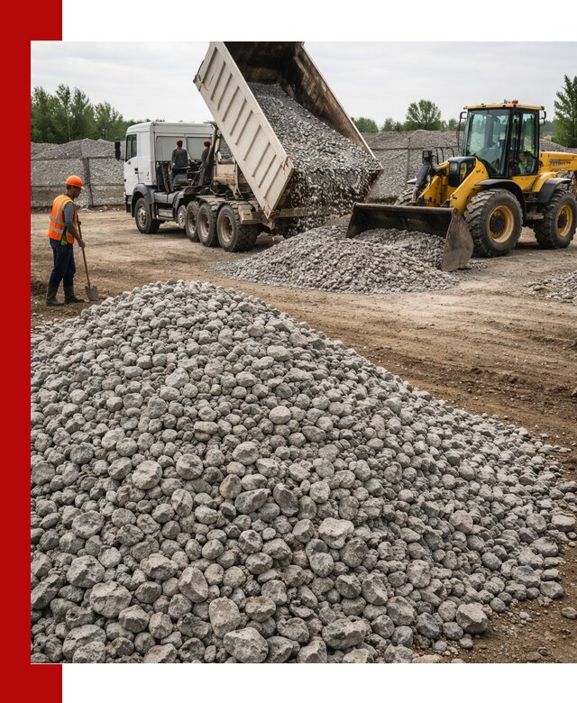 Доставка бетонного щебня фракции 40-70 в Тамбове