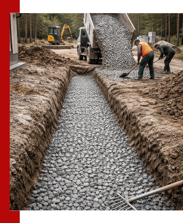 Щебень для дренажа с доставкой в Тамбове высокого качества