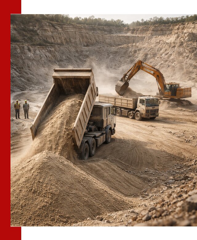 Карьерный песок навалом с доставкой в Тамбове