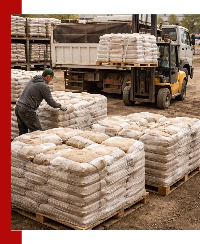 Карьерный песок в мешках с доставкой в Тамбове