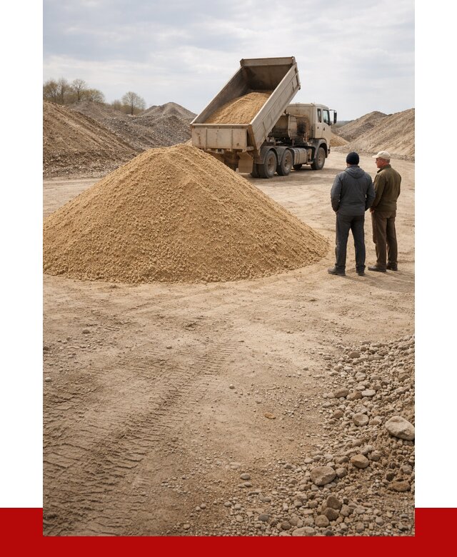 Карьерный песок крупнозернистый в Тамбове от 8631 р | ПРОНЕРУДТмб