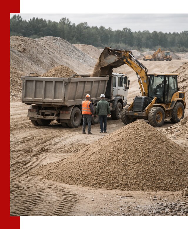 Карьерный среднезернистый песок с доставкой в Тамбове