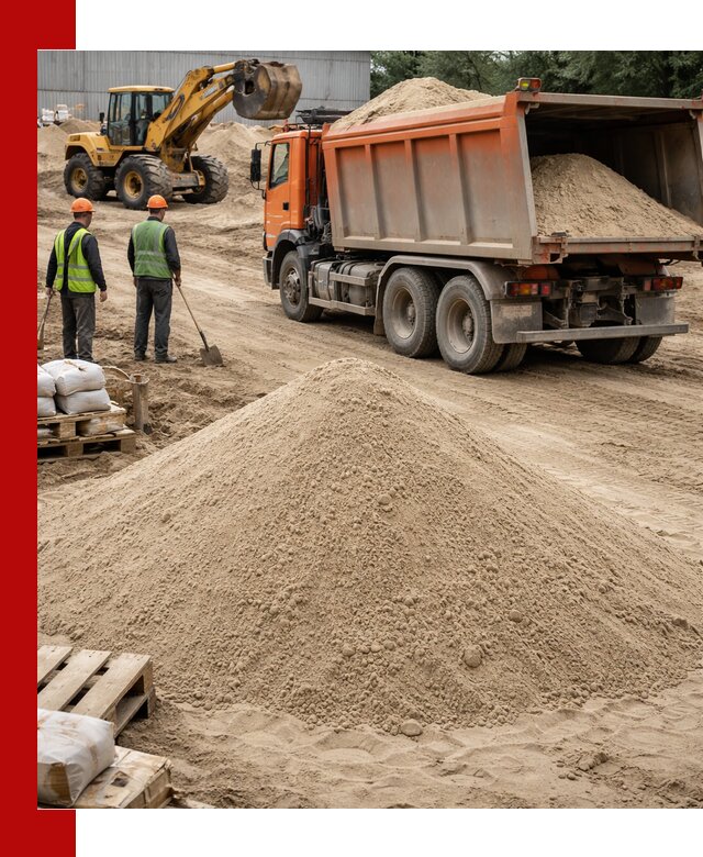 Доставка и продажа мытого речного песка в Тамбове