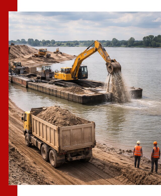 Намывной песок с доставкой в Тамбове оптом и в розницу