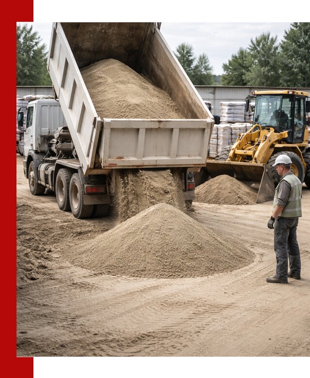 Поставка и доставка песка для бетона в Тамбове