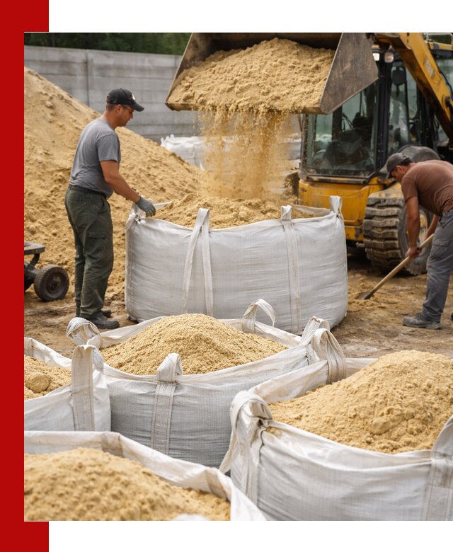 Поставка качественного песка для кладки в Тамбове