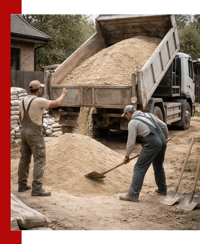 Песок для штукатурки с доставкой в Тамбове качественный и чистый