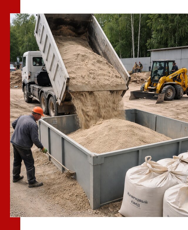 Кварцевый песок для фильтра в Тамбове — доставка и качество