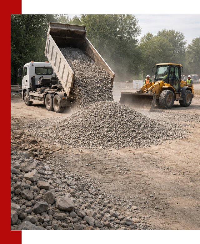 Гравий фракция 5–20 доставка в Тамбове оптом и в розницу