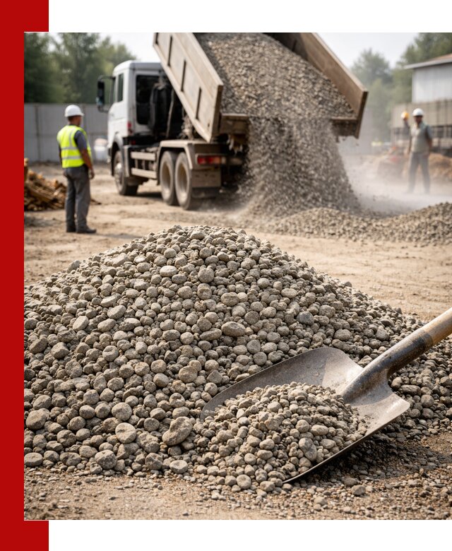 Доставка гравия фракции 20-40 в Тамбове с самосвалами