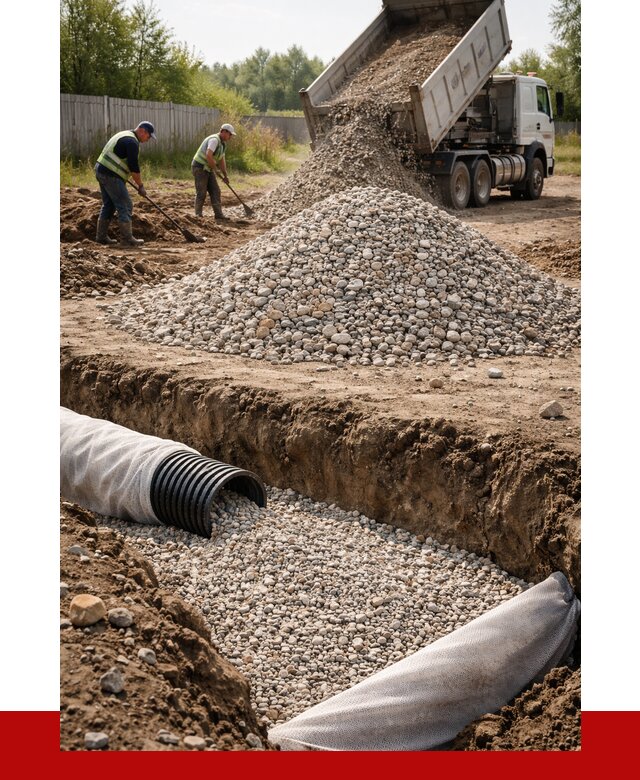 Гравий для дренажа в Тамбове от 2234 р., доставка ПРОНЕРУДТмб