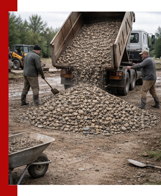 Доставка гальки речной оптом и в розницу в Тамбове