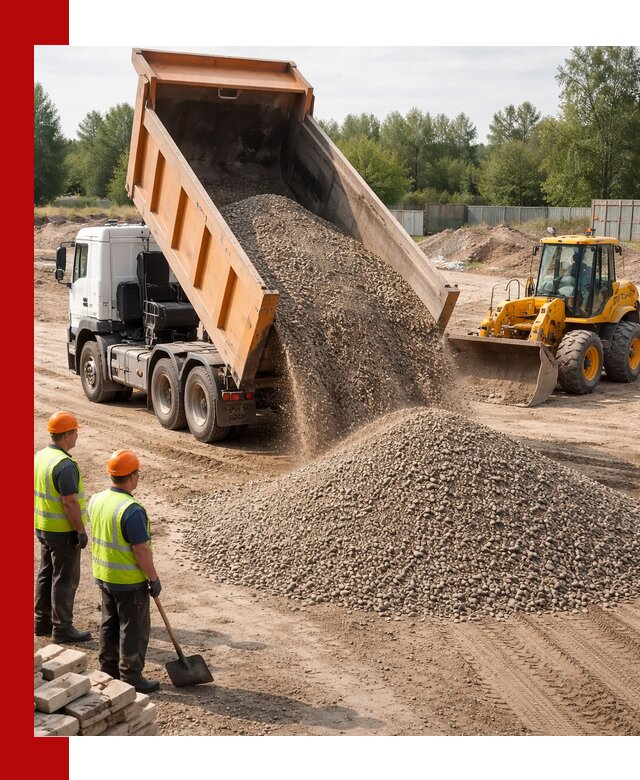 Доставка щебёночно-песчаной смеси ЩПС С7 в Тамбове