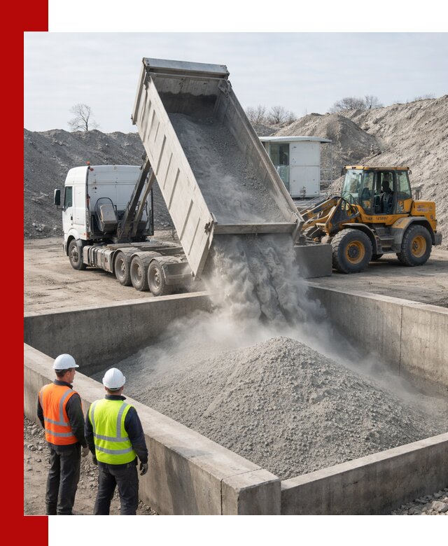 Доставка цемента навалом в Тамбове крупными партиями