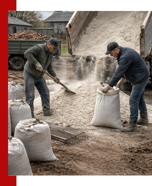 Доставка извести пушонки в Тамбове оптом и мелким оптом