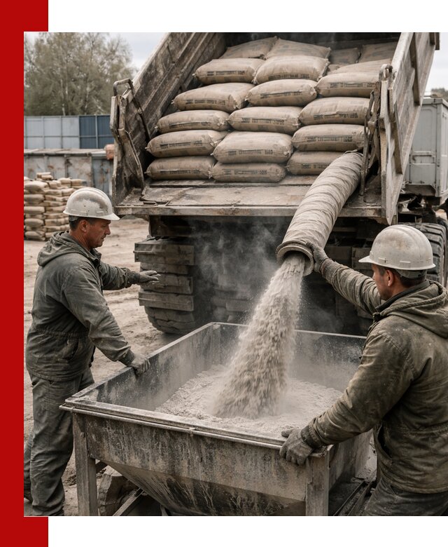 Доставка цемента М400 в Тамбове оптом и в розницу