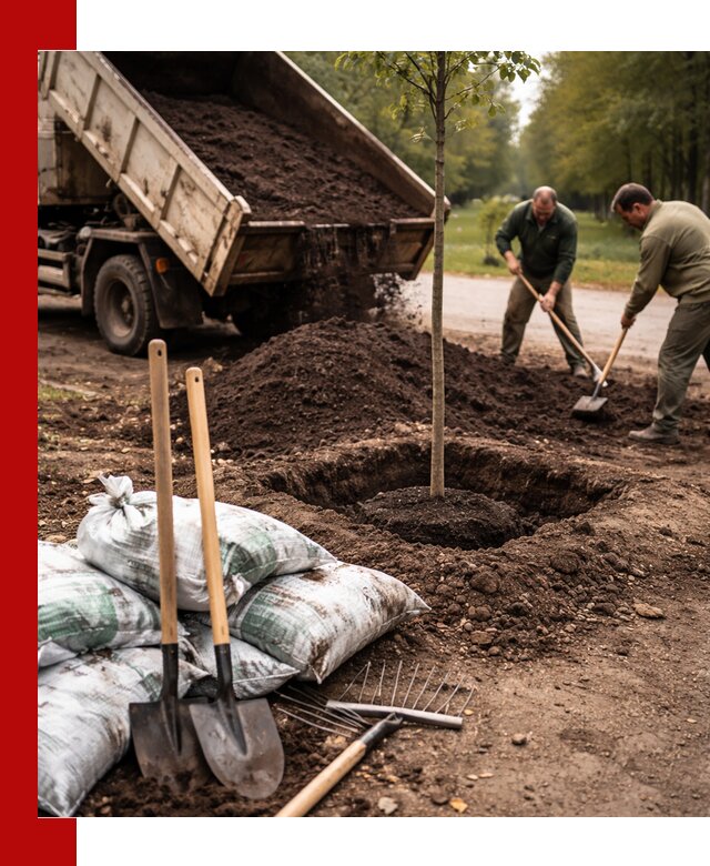 Грунт для посадки деревьев в Тамбове — доставка и подготовка почвы