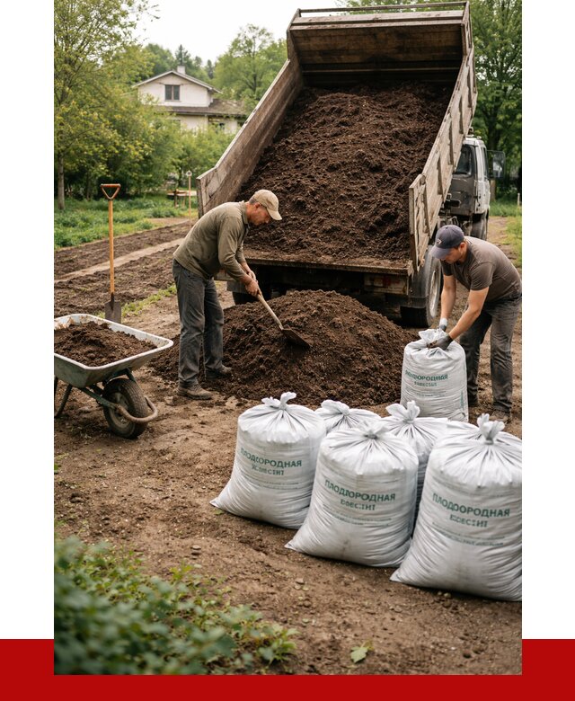 Плодородная смесь в Тамбове от 4265 р./куб с доставкой | ПРОНЕРУДТмб