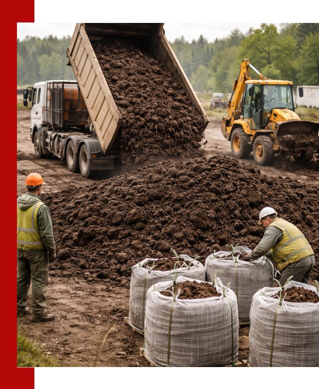 Доставка нейтрального торфа в Тамбове оптом и в розницу