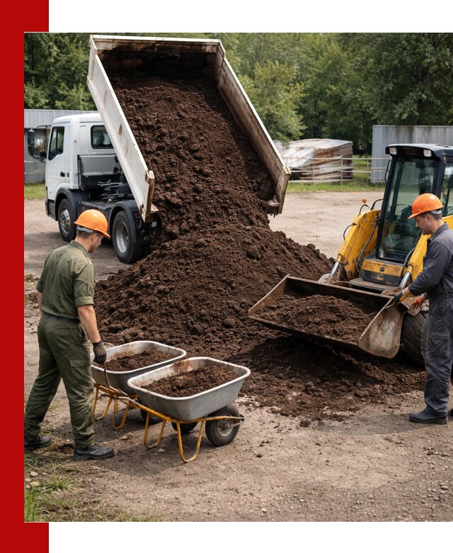 Доставка торфо-земляной смеси в Тамбове для огорода и ландшафта