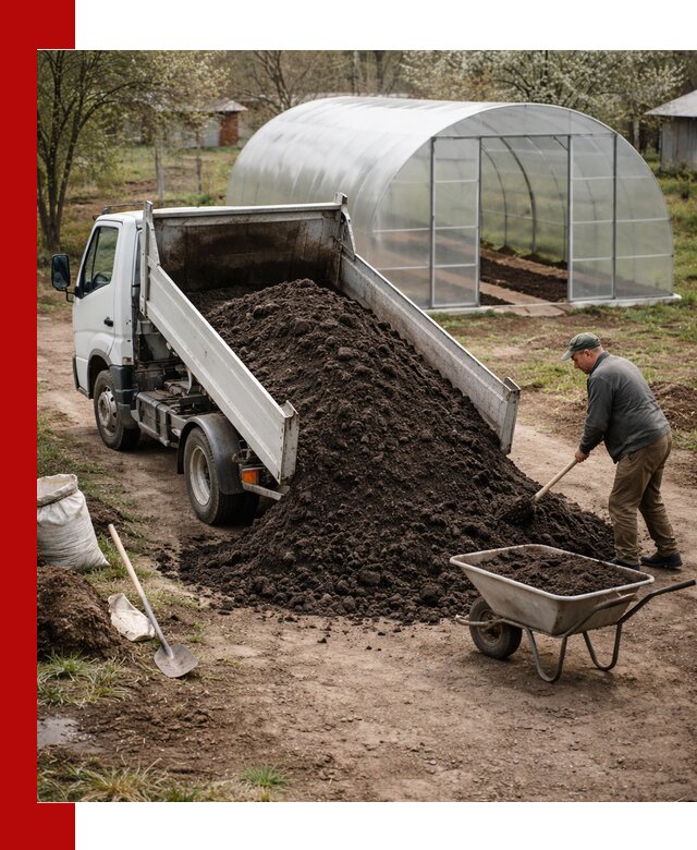 Чернозем для теплицы с доставкой в Тамбове