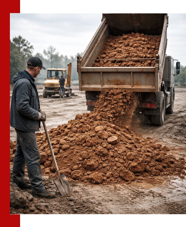 Глина для засыпки в Тамбове с доставкой самосвалами