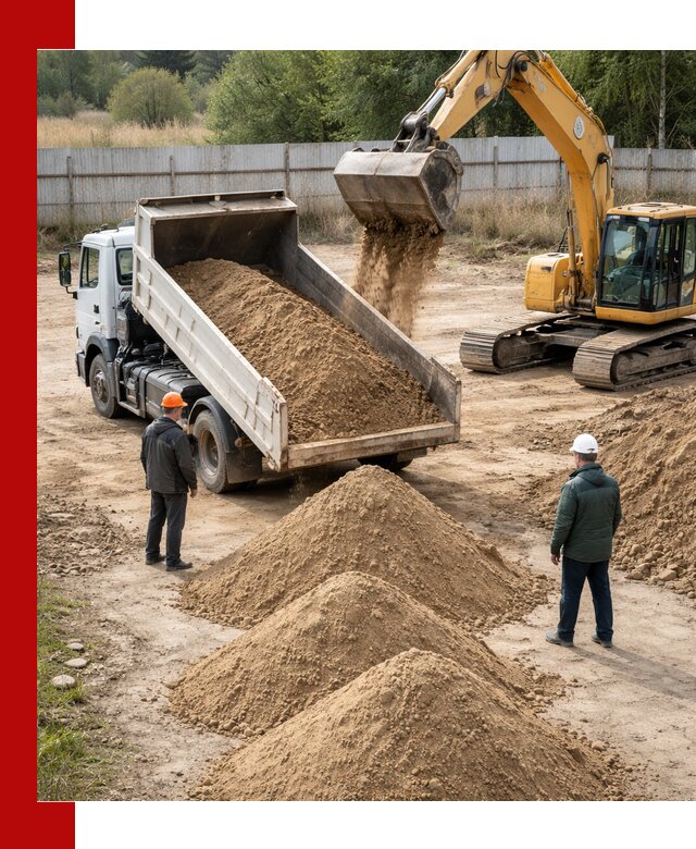 Доставка супеси вагонными и автопартиями в Тамбове