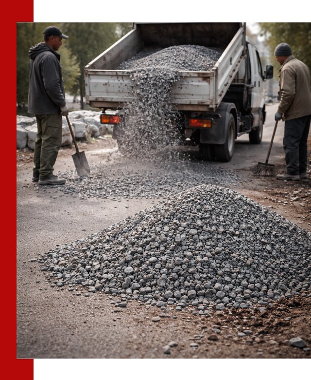 Гранитная крошка для посыпки дорог и тротуаров в Тамбове