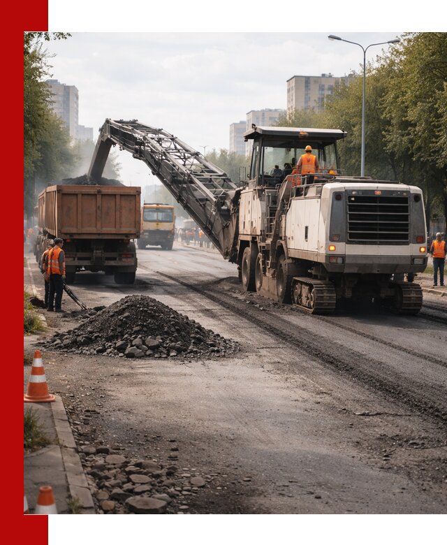 Фрезерованный асфальт в Тамбове — удаление и вывоз старого покрытия