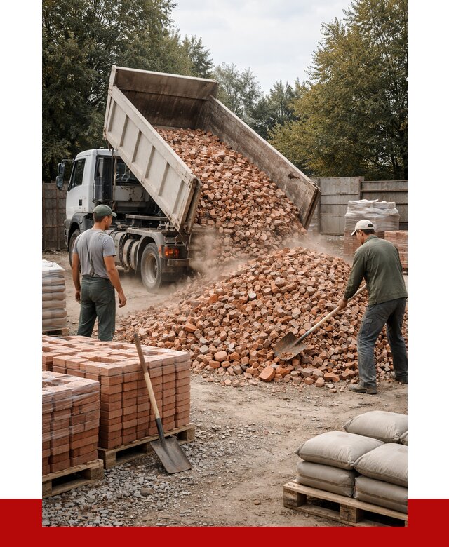 Бой кирпича в Тамбове с доставкой от 4265 руб/куб | ПРОНЕРУДТмб