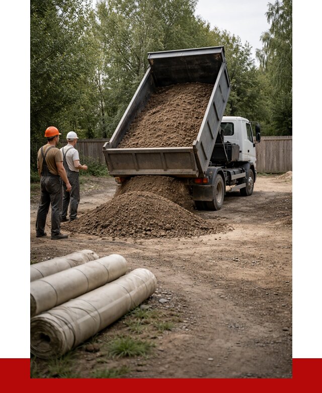 Доставка сыпучих материалов самосвалом в [cvi] от 4265 р. | ПРОНЕРУДТмб