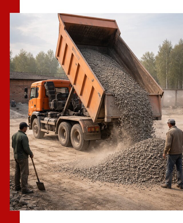 Доставка самосвалом 20 м3 в Тамбове быстро и надежно