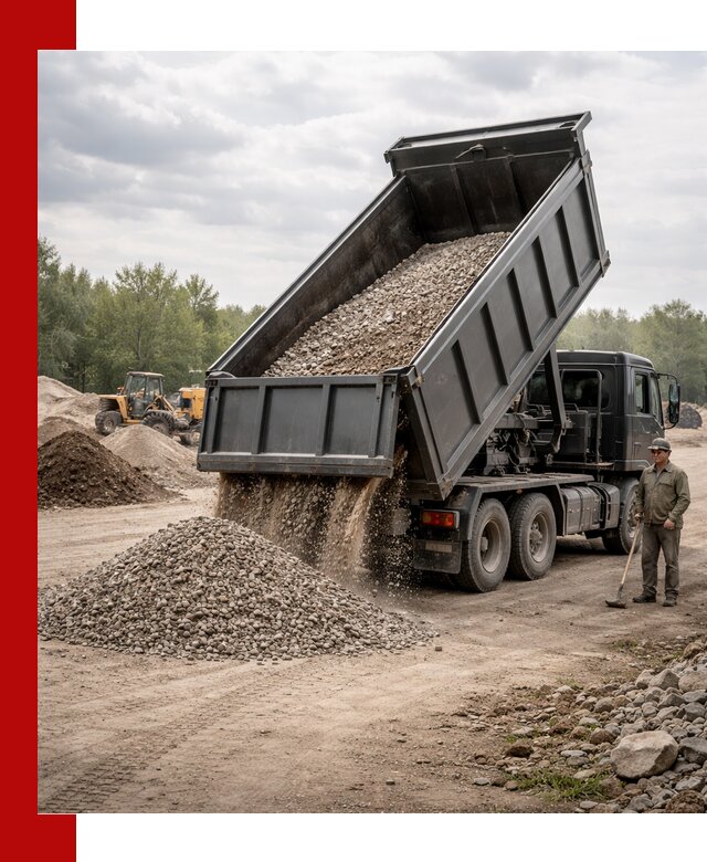 Доставка самосвалом 30 м3 по выгодным ценам в Тамбове