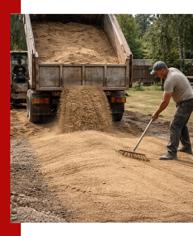 Отсыпка участка песком в Тамбове быстро и качественно