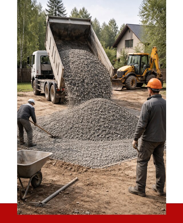 Отсыпка участка щебнем в Тамбове от 6600 р. ПРОНЕРУДТмб