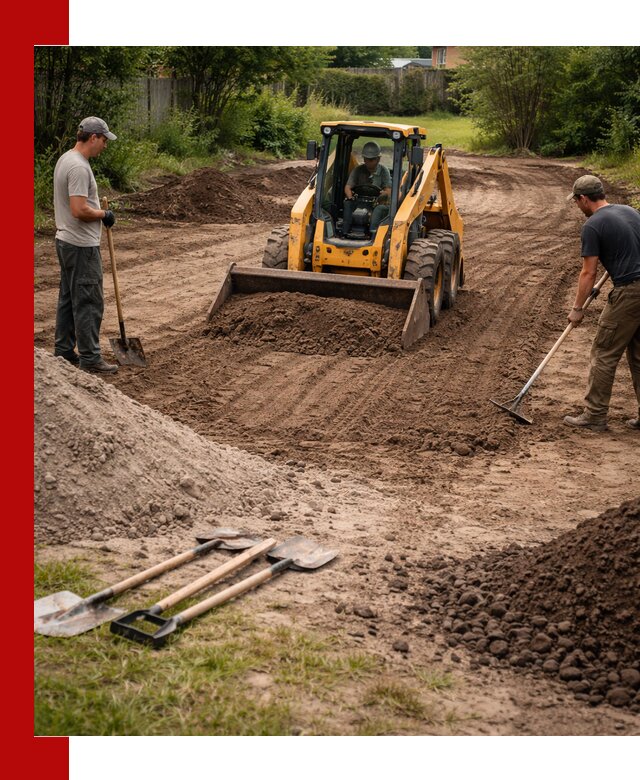 Планировка участка грунтом с вывозом и доставкой в Тамбове